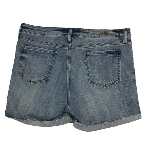 Kut From The Kloth Womens Shorts Katy Boyfriend Jean Destroyed Denim Size 0 NWT - Picture 2 of 4